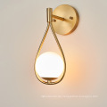 Moderne Luxus-Kupfer-Wandleuchte Licht kreative Glaswandleuchten